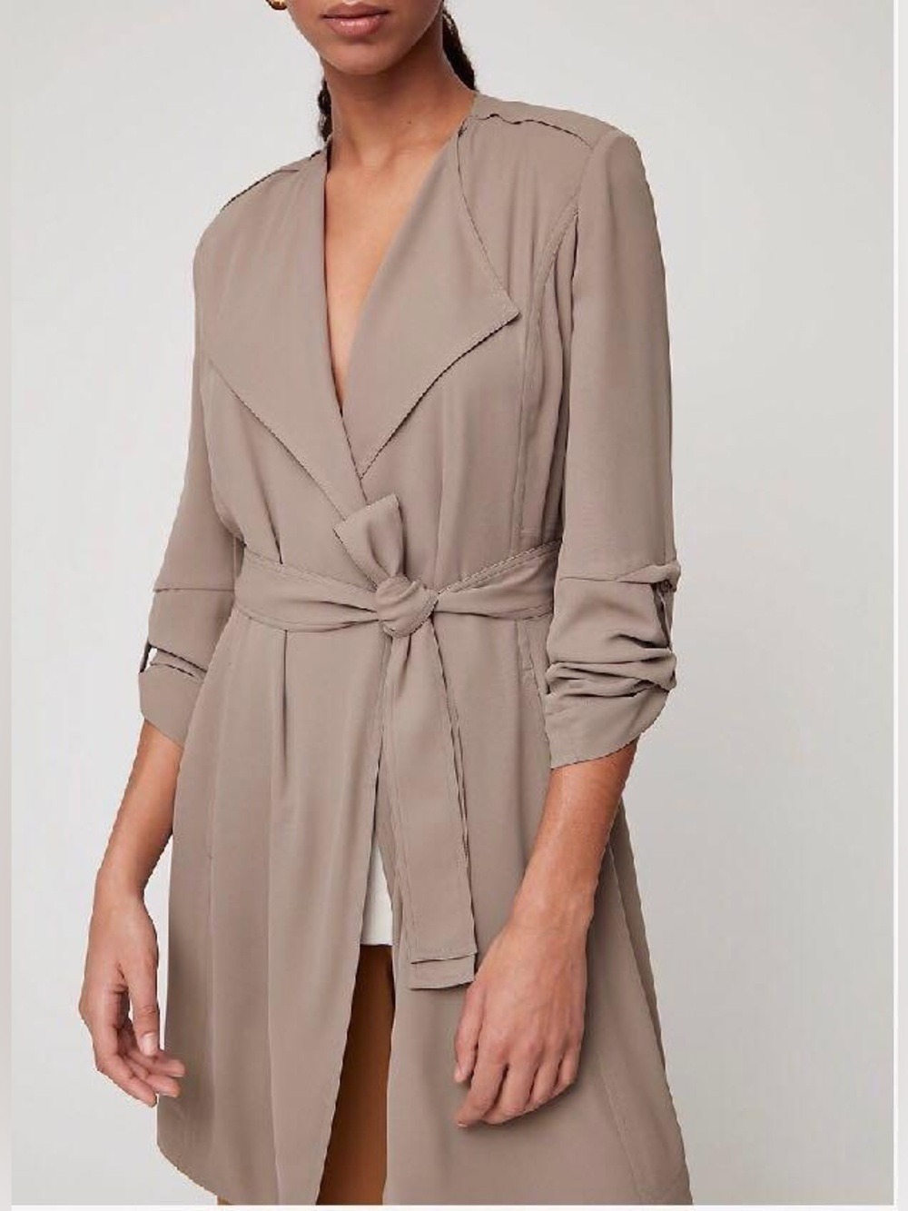 Babaton Quincey Jacket Size Small Taupe Aritzia - Picture 2 of 12